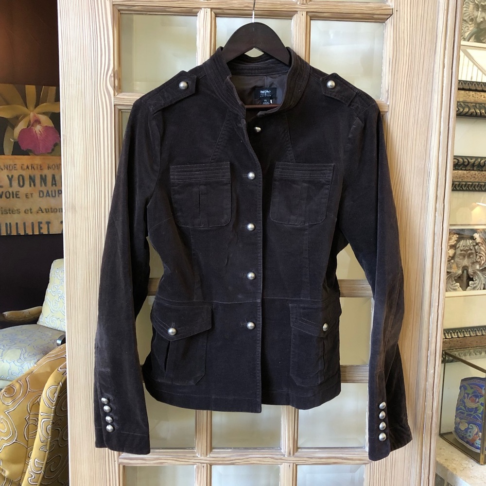 🇫🇷Superb! CHOCOLATE VELVET JEAN JACKET🇫🇷